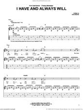 Cover icon of I Have And Always Will sheet music for guitar (tablature) by Dave Barnes, wedding score, intermediate skill level