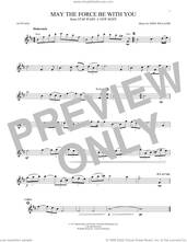 Cover icon of May The Force Be With You (from Star Wars: A New Hope) sheet music for alto saxophone solo by John Williams, intermediate skill level