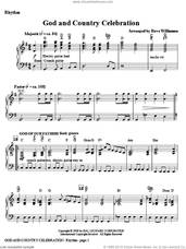 Cover icon of God And Country Celebration (Medley) sheet music for orchestra/band (violin 1 and 2) by Dave Williamson, intermediate skill level