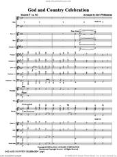 Cover icon of God And Country Celebration (Medley) sheet music for orchestra/band (full score) by Dave Williamson, intermediate skill level