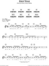 Cover icon of Baker Street sheet music for piano solo (chords, lyrics, melody) by Gerry Rafferty, intermediate piano (chords, lyrics, melody)
