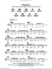 Cover icon of Wisemen sheet music for piano solo (chords, lyrics, melody) by James Blunt, James Hogarth and Sacha Skarbek, intermediate piano (chords, lyrics, melody)