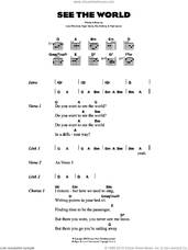 Cover icon of See The World sheet music for guitar (chords) by The Kooks, Hugh Harris, Luke Pritchard, Max Rafferty and Paul Garred, intermediate skill level