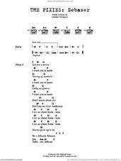Cover icon of Debaser sheet music for guitar (chords) by Pixies and Charles Thompson, intermediate skill level