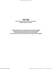 Cover icon of Ask Me sheet music for guitar (chords) by The Kooks, Hugh Harris, Luke Pritchard, Max Rafferty and Paul Garred, intermediate skill level