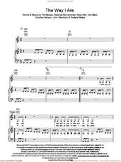 Cover icon of The Way I Are sheet music for voice, piano or guitar by Timbaland, Candice Nelson, Garland Mosley, John Maultsby, Keri Hilson, Nate Hills and Tim Mosley, intermediate skill level
