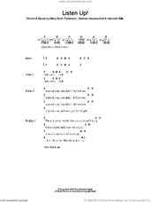Cover icon of Listen Up! sheet music for guitar (chords) by Gossip, The Gossip, Hannah Billie, Mary Beth Patterson and Nathan Howdeshell, intermediate skill level