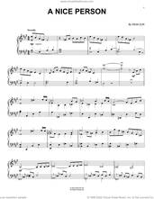 Cover icon of A Nice Person (from Syberia: The World Before) sheet music for piano solo by Inon Zur, intermediate skill level