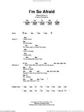 Cover icon of I'm So Afraid sheet music for guitar (chords) by Fleetwood Mac and Lindsey Buckingham, intermediate skill level