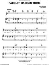 Cover icon of Paddlin' Madelin' Home sheet music for voice, piano or guitar by Harry Woods, intermediate skill level