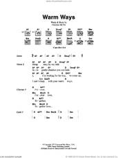 Cover icon of Warm Ways sheet music for guitar (chords) by Fleetwood Mac and Christine McVie, intermediate skill level