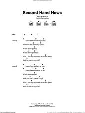 Cover icon of Second Hand News sheet music for guitar (chords) by Fleetwood Mac and Lindsey Buckingham, intermediate skill level
