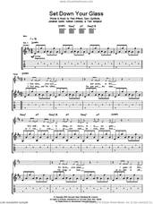 Cover icon of Set Down Your Glass sheet music for guitar (tablature) by Snow Patrol, Gary Lightbody, Jonathan Quinn, Nathan Connolly, Paul Wilson and Tom Simpson, intermediate skill level