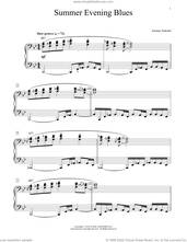 Cover icon of Summer Evening Blues sheet music for piano solo (elementary) by Jeremy Siskind, beginner piano (elementary)