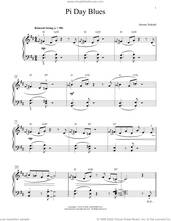 Cover icon of Pi Day Blues sheet music for piano solo (elementary) by Jeremy Siskind, beginner piano (elementary)