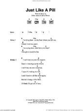 Cover icon of Just Like A Pill sheet music for guitar (chords) by Dallas Austin, Miscellaneous and Alecia Moore, intermediate skill level