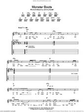 Cover icon of Monster Boots sheet music for guitar (tablature) by Razorlight and Johnny Borrell, intermediate skill level
