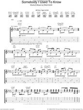 Cover icon of Somebody That I Used To Know sheet music for guitar (tablature) by Elliot Smith and Elliott Smith, intermediate skill level