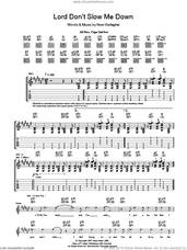Cover icon of Lord Don't Slow Me Down sheet music for guitar (tablature) by Oasis and Noel Gallagher, intermediate skill level
