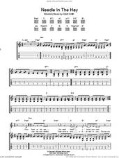 Cover icon of Needle In The Hay sheet music for guitar (tablature) by Elliott Smith, intermediate skill level