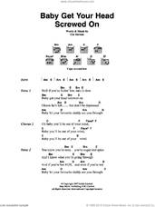 Cover icon of Baby Get Your Head Screwed On sheet music for guitar (chords) by Cat Stevens, intermediate skill level