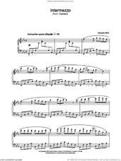 Cover icon of Intermezzo sheet music for piano solo by Georges Bizet, classical score, intermediate skill level