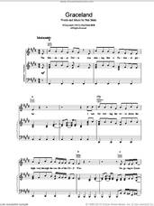 Cover icon of Graceland sheet music for voice, piano or guitar by Paul Simon, intermediate skill level