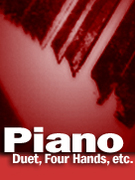 Cover icon of Cuban Overture sheet music for piano four hands by George Gershwin, easy/intermediate skill level