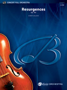 Cover icon of Resurgences sheet music for full orchestra (full score) by Robert Sheldon, intermediate skill level