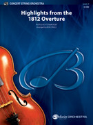 Cover icon of Highlights from the 1812 Overture (COMPLETE) sheet music for string orchestra by Pyotr Ilyich Tchaikovsky and Pyotr Ilyich Tchaikovsky, classical score, intermediate skill level