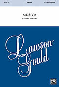 Cover icon of Musica sheet music for choir (SATB, a cappella) by Matthew Armstrong, intermediate skill level