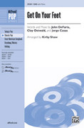 Cover icon of Get On Your Feet sheet music for choir (SAB: soprano, alto, bass) by John DeFaria and Kirby Shaw, intermediate skill level