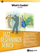 Cover icon of What's Cookin' sheet music for jazz band (full score) by Victor Lpez, beginner skill level