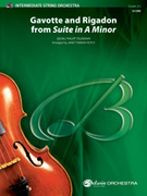Cover icon of Gavotte and Rigadon from Suite in A Minor sheet music for string orchestra (full score) by Georg Philipp Telemann, classical score, easy/intermediate skill level