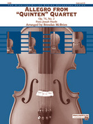 Cover icon of Allegro from Quinten Quartet (COMPLETE) sheet music for string orchestra by Franz Joseph Haydn, classical score, intermediate skill level