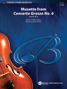 Cover icon of Musette from Concerto Grosso No. 6 sheet music for string orchestra (full score) by George Frideric Handel, classical score, intermediate skill level
