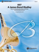 Cover icon of 007 -- A James Bond Medley sheet music for concert band (full score) by Marty Gold, intermediate skill level
