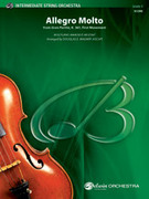 Cover icon of Allegro Molto sheet music for string orchestra (full score) by Wolfgang Amadeus Mozart and Douglas E. Wagner, classical score, intermediate skill level