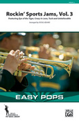 Cover icon of Rockin' Sports Jams, Vol. 3 (COMPLETE) sheet music for marching band by Anonymous and Doug Adams, intermediate skill level