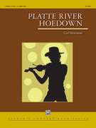 Cover icon of Platte River Hoedown sheet music for concert band (full score) by Carl Strommen, intermediate skill level