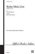 Cover icon of Richte Mich, Gott (Judge Me, O God) sheet music for choir (SATB, a cappella) by Felix Mendelssohn-Bartholdy and Felix Mendelssohn-Bartholdy, intermediate skill level