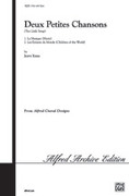 Cover icon of Deux Petites Chansons (Two Little Songs) sheet music for choir (2-Part) by Jerry Estes, intermediate skill level