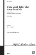 Cover icon of They Can't Take That Away from Me sheet music for choir (SAB: soprano, alto, bass) by George Gershwin, Ira Gershwin and Mark Hayes, intermediate skill level