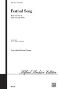 Cover icon of Festival Song sheet music for choir (2-Part) by Dave Perry, intermediate skill level