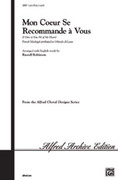 Cover icon of Mon Coeur Se Recommande  Vous (I Give to You All of My Heart) sheet music for choir (3-Part Mixed, a cappella) by Orlando di Lasso and Russell Robinson, intermediate skill level