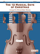 Cover icon of The 12 Musical Days of Christmas (COMPLETE) sheet music for string orchestra by Anonymous, intermediate skill level