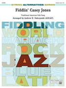 Cover icon of Fiddlin' Casey Jones sheet music for string orchestra (full score) by Anonymous and Andrew Dabczynski, intermediate skill level