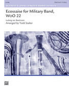 Cover icon of Ecossaise for Military Band, WoO 22 sheet music for concert band (full score) by Ludwig van Beethoven and Todd Stalter, intermediate skill level