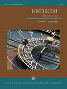 Cover icon of Undecim sheet music for concert band (full score) by Randall D. Standridge, intermediate skill level