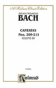 Cover icon of Cantatas Nos. 209-211, Volume 60 (COMPLETE) sheet music for voice and chamber ensemble by Johann Sebastian Bach, classical score, intermediate skill level